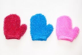 Massage gloves for breast enlargement